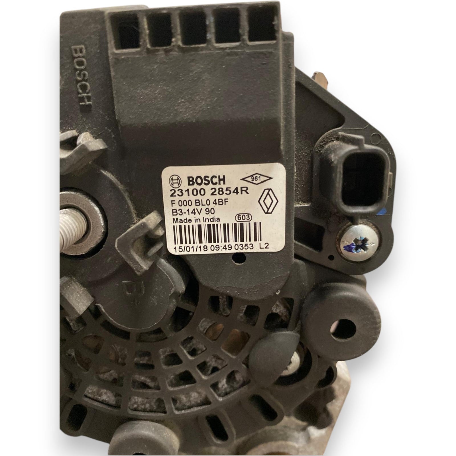 Alternatore Dacia Sandero Stepway 900 Benzina (2012 - 2020) Cod: 231002854R - F&P CRASH SRLS - Ricambi Usati