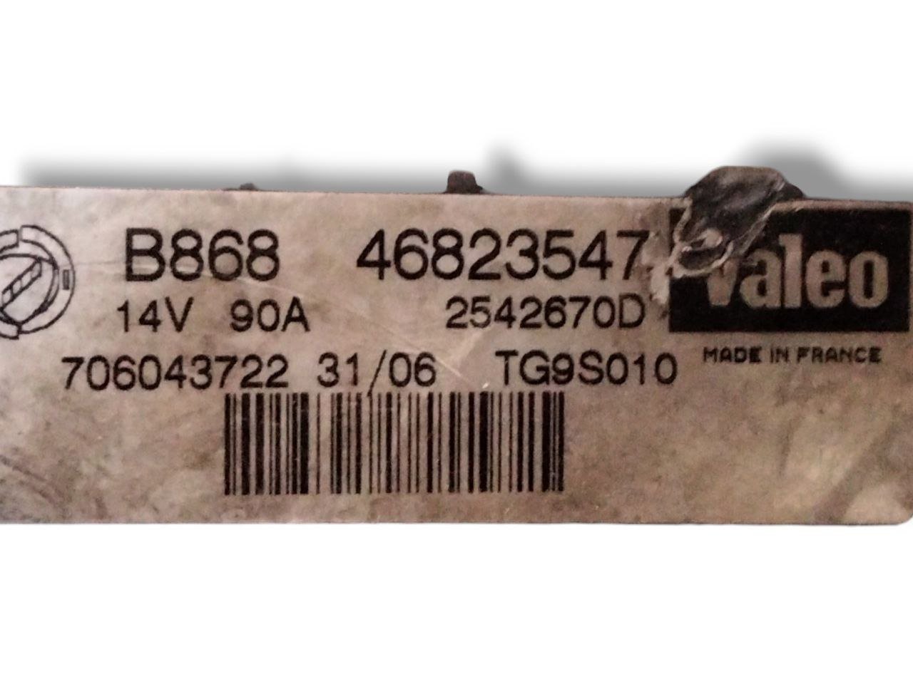 Alternatore Denso Fiat Punto / Doblò 1.3 diesel(2005 - 2018)cod.2542670D - 46823547 - F&P CRASH SRLS - Ricambi Usati