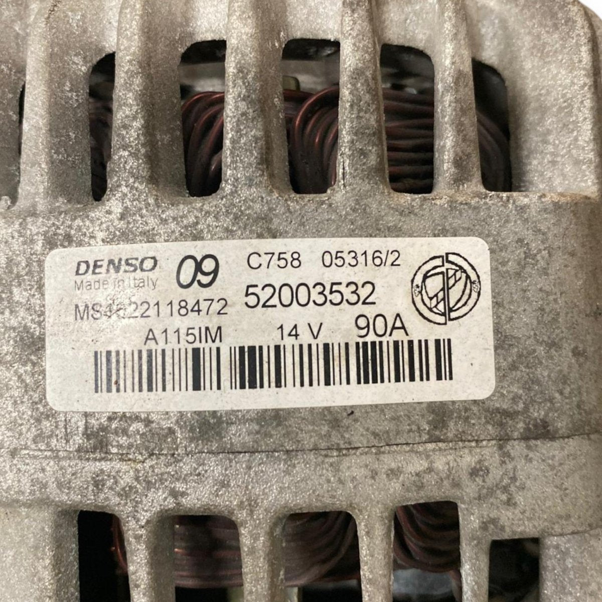 Alternatore Fiat 500 1.2 Benzina (2007 - ) Cod: 52003532 - F&P CRASH SRLS - Ricambi Usati