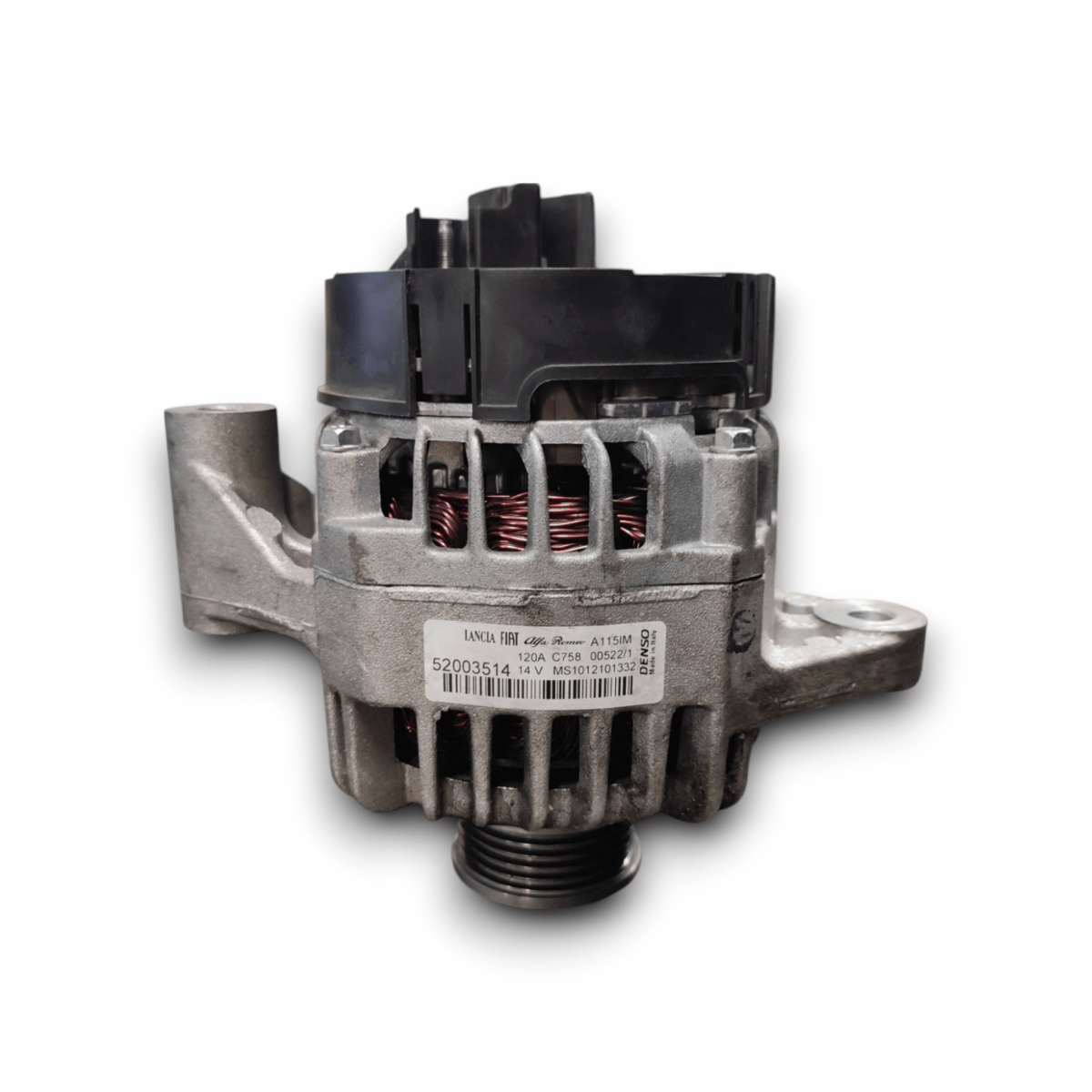 Alternatore fiat 500 abarth 1.4 benzina cod: 52003514 (2017 - ) - F&P CRASH SRLS - Ricambi Usati