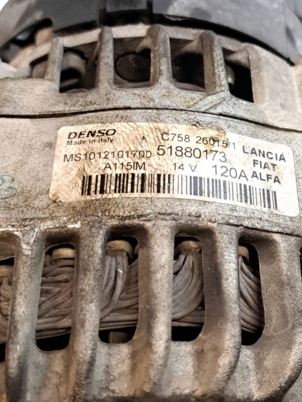 Alternatore Fiat 500 / Panda / Punto / ypsilon 1.3 diesel (2012>) COD:51880173 - F&P CRASH SRLS - Ricambi Usati