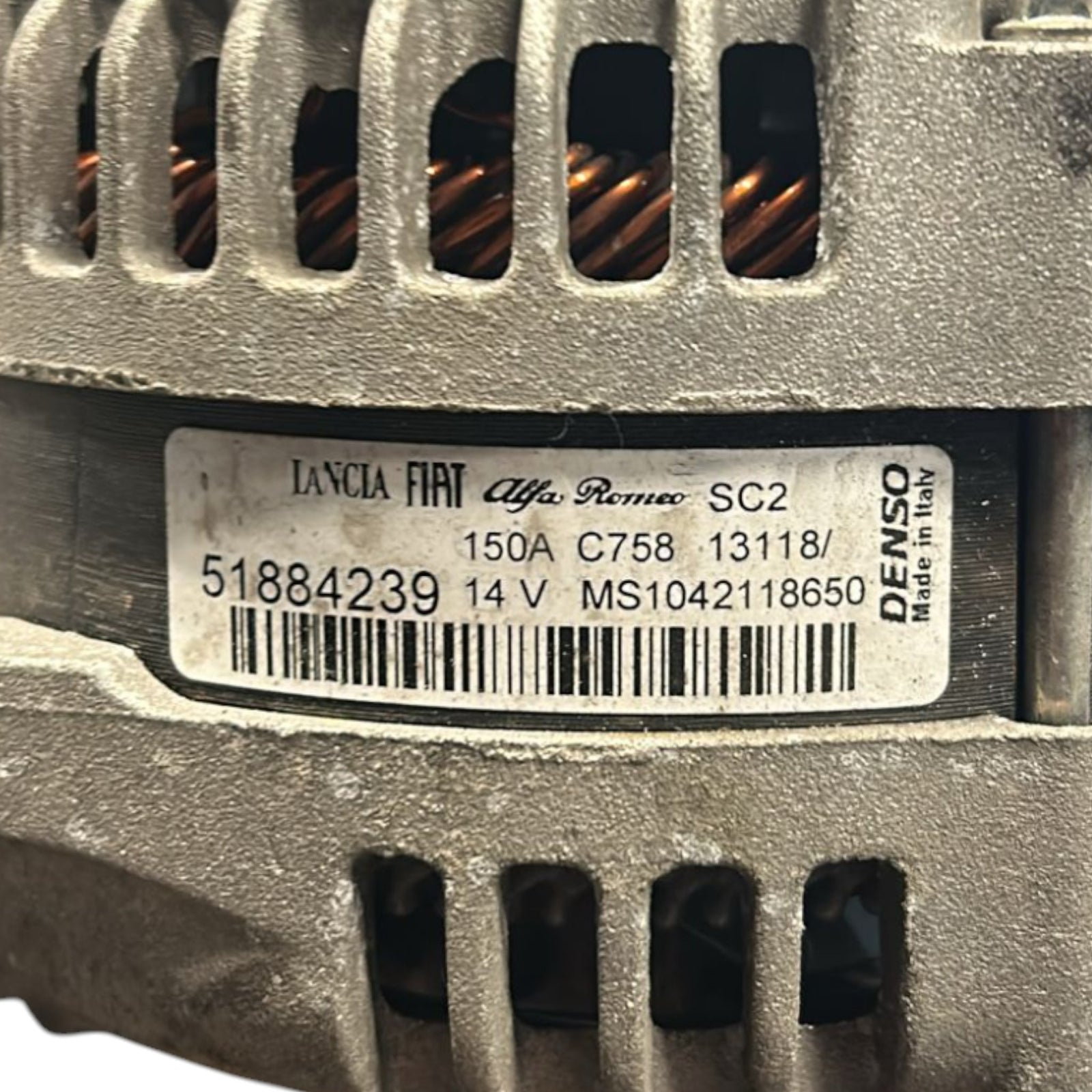 Alternatore Fiat 500 X cod.51884239 1.4 Benzina (2014 > ) - F&P CRASH SRLS - Ricambi Usati