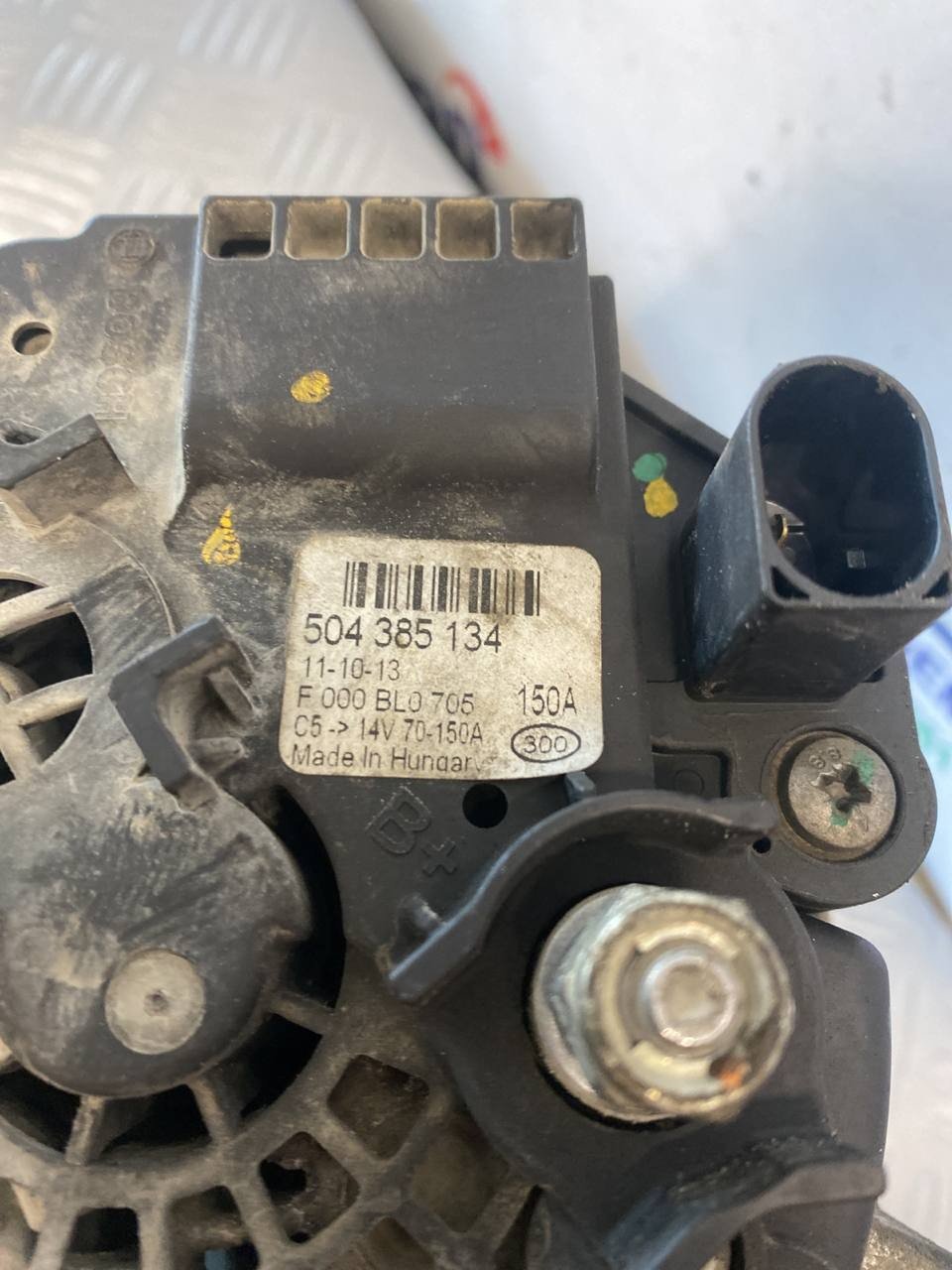 Alternatore Fiat ducato 2.3 cod:504385134 f000bl0705 - F&P CRASH SRLS - Ricambi Usati