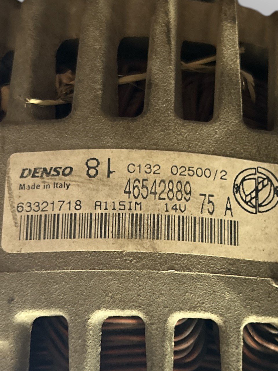 Alternatore Fiat Punto (188) 1.2 Benzina (1999 > 2011) cod.46542889 - F&P CRASH SRLS - Ricambi Usati