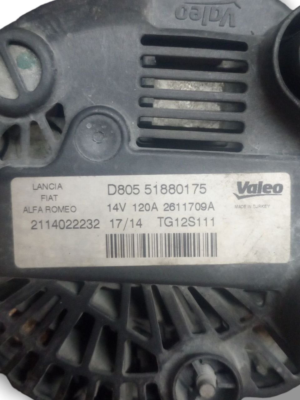 Alternatore Fiat Qubo 1.3 Diesel (2010) cod: D80551880175 - F&P CRASH SRLS - Ricambi Usati
