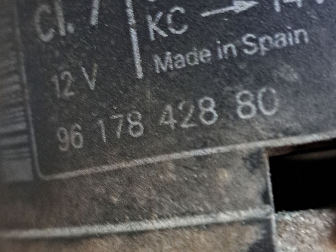 Alternatore Fiat Scudo / Peugeot Expert / Citroen Jumpy 1.9 Diesel (1999) COD:9617842880 - F&P CRASH SRLS - Ricambi Usati