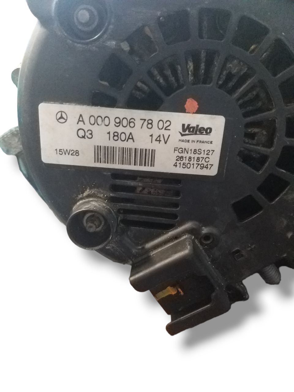 Alternatore Mercedes Classe C W205 2.2d ( 2016 ) Cod : A0009067802 - F&P CRASH SRLS - Ricambi Usati