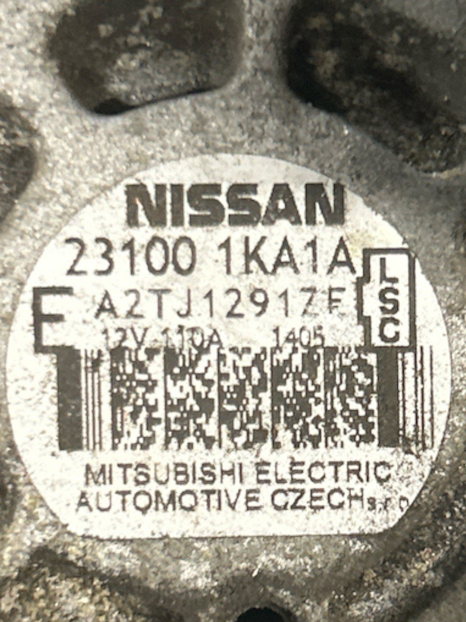 Alternatore Nissan Juke I serie 1.6 Diesel (2010 - 2018 ) cod . 231001KA1A - F&P CRASH SRLS - Ricambi Usati