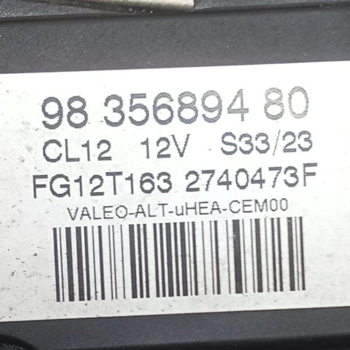 Alternatore peugeot 208 cod . 9835689480 1.2 benzina (2012-2019) - F&P CRASH SRL - Ricambi Usati