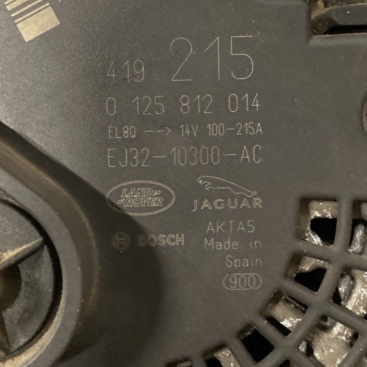 Alternatore range rover evoque l538 2.2 diesel (2011 - 2018) Cod: ej32 - 10300 - ac - F&P CRASH SRLS - Ricambi Usati