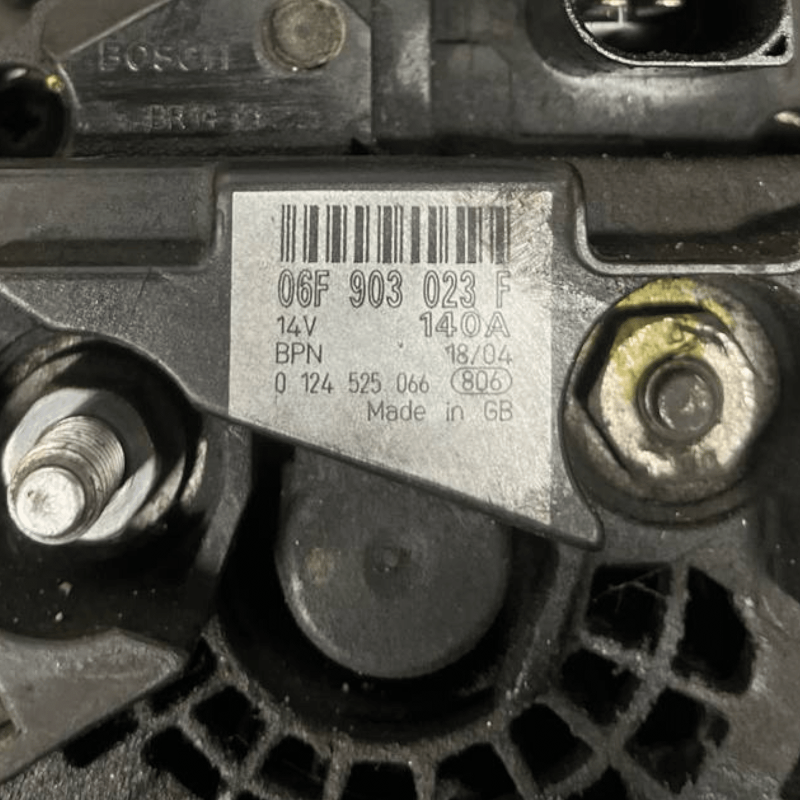 Alternatore Volkswagen Tiguan 5N 2.0 Diesel (2007 al 2016) cod: 06F903023F - F&P CRASH SRLS - Ricambi Usati