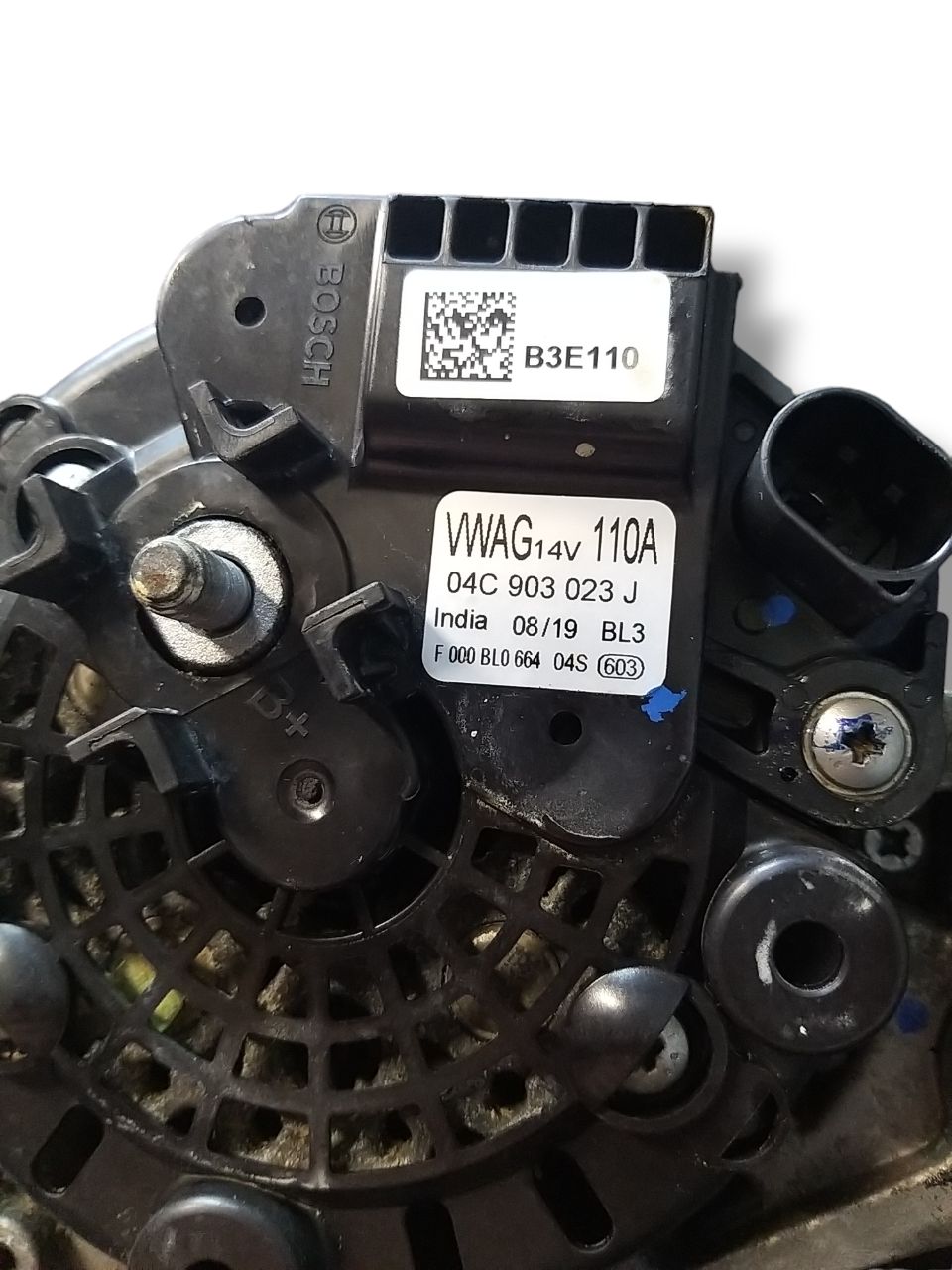 Alternatore Volkswagen Up 1.0 ( 2020 ) Cod : 04C903023J - F&P CRASH SRLS - Ricambi Usati