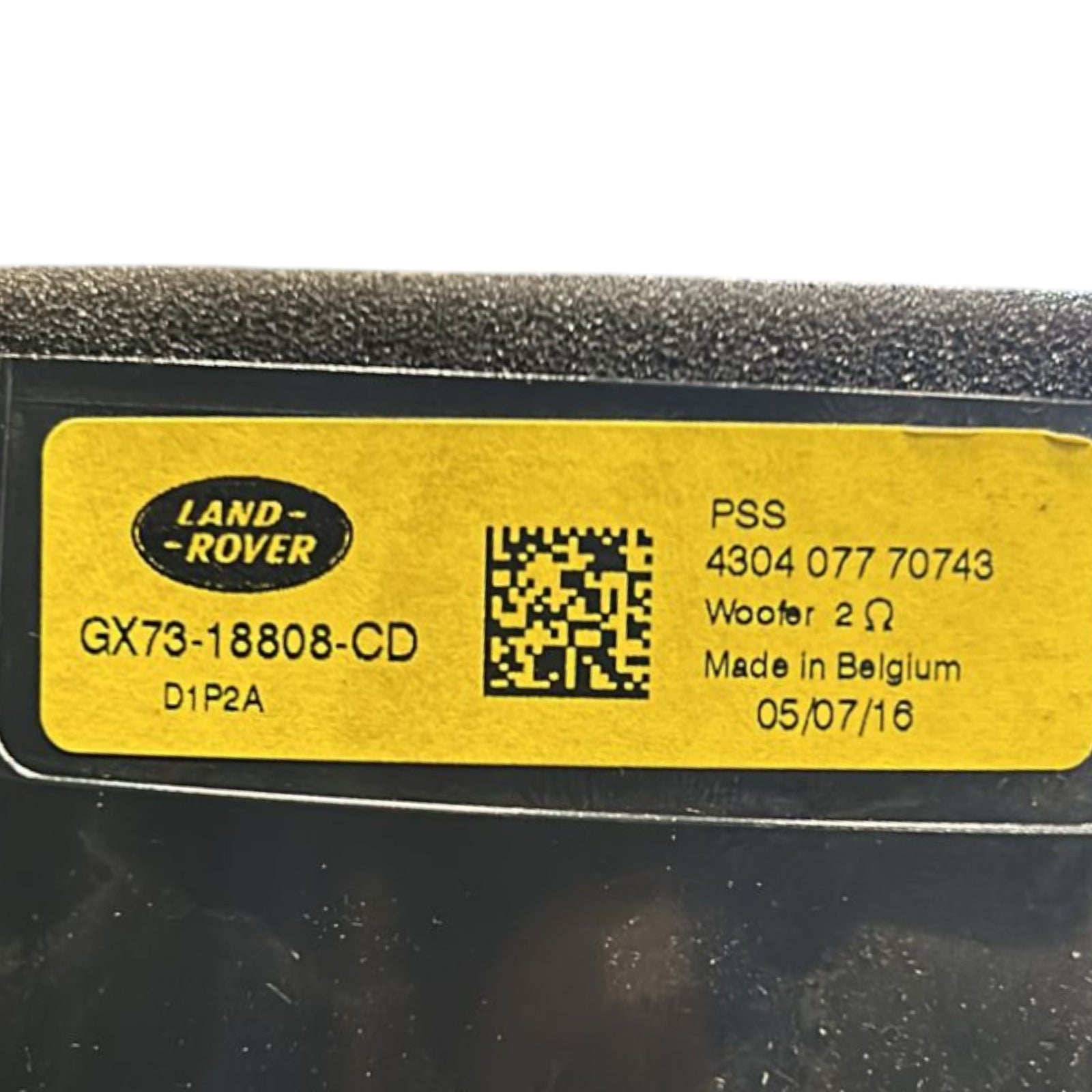 Altoparlante / Subwoofer / Cassa Jaguar F - Pace cod.GX73 - 18808 - CD (2016 > ) - F&P CRASH SRLS - Ricambi Usati