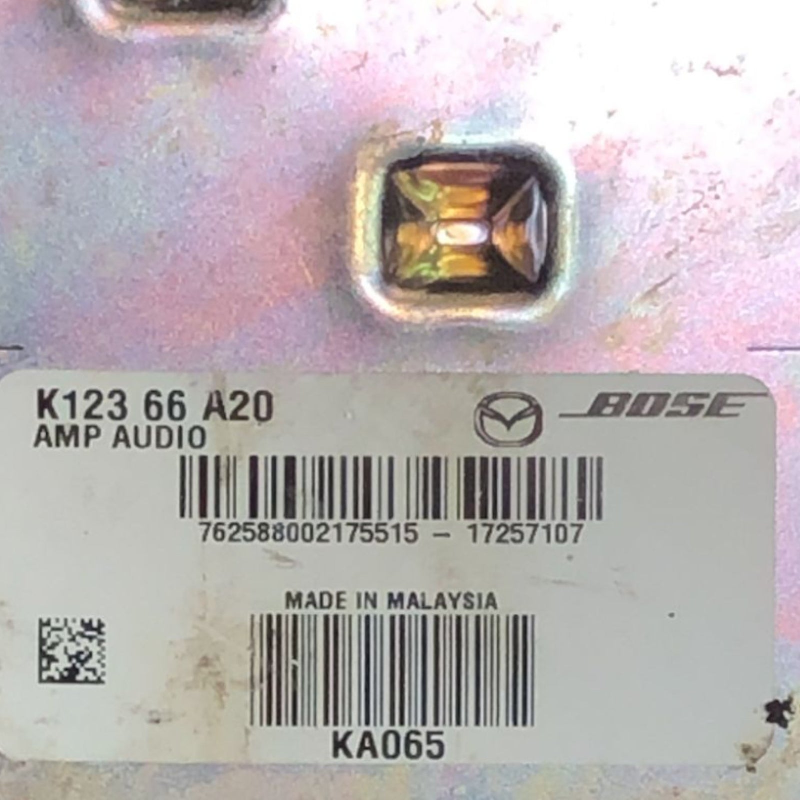 Amplificatore autoradio Mazda CX - 5 (2012 >) cod:K12366A20 - F&P CRASH SRLS - Ricambi Usati