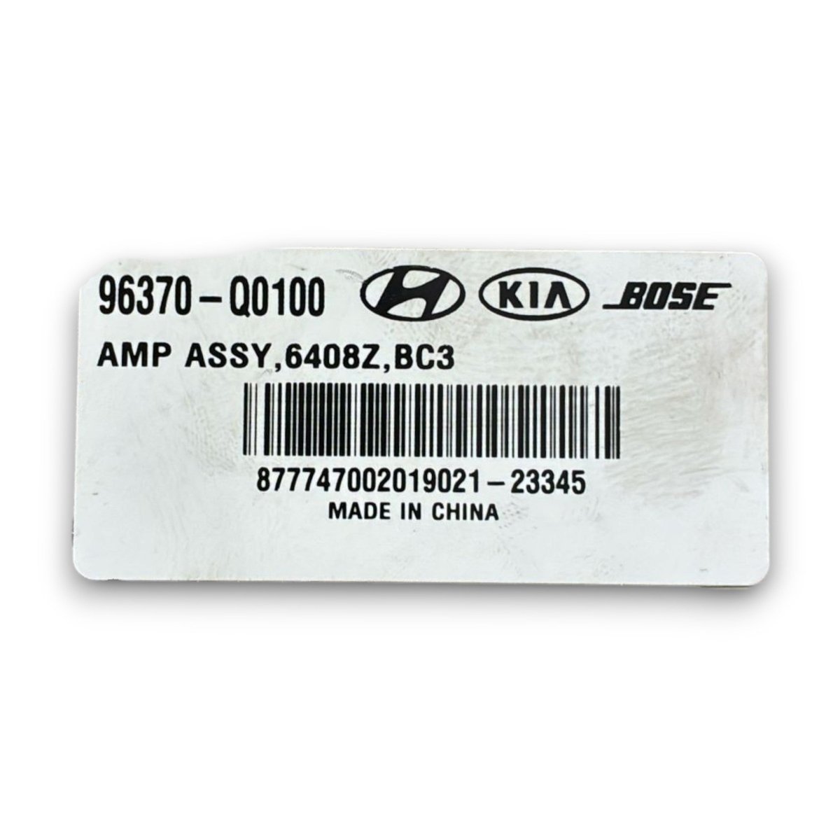 Amplificatore hyundai i20 bc3 cod . 96370 - q0100 (2020 >) - F&P CRASH SRL - Ricambi Usati