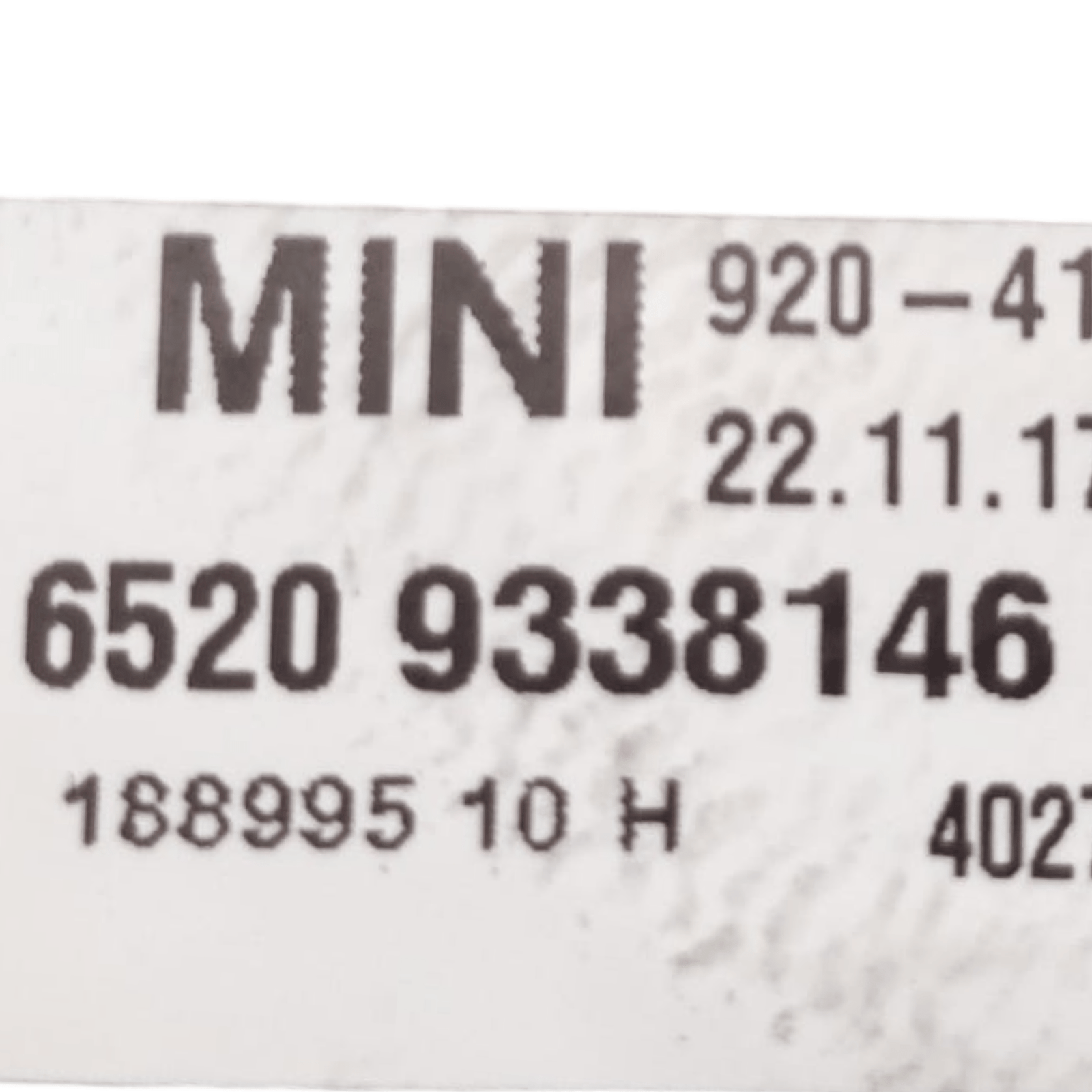 Antenna Tetto Mini Countryman F60 COD: 61149360501 (2017 - 2020) - F&P CRASH SRLS - Ricambi Usati