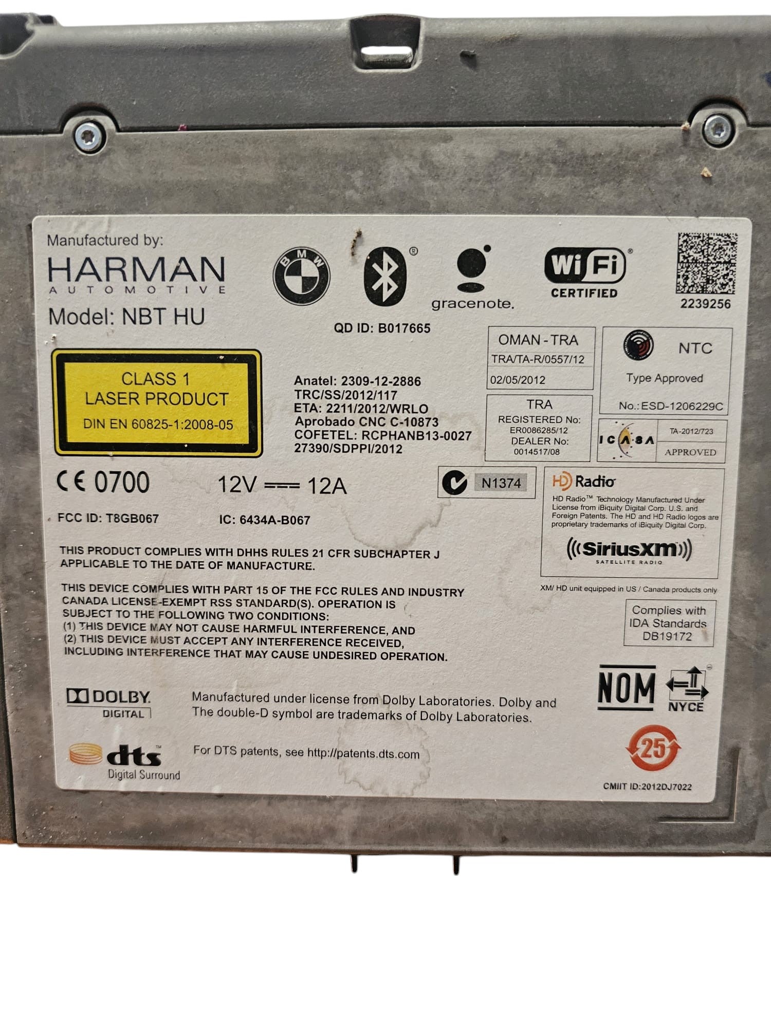 Autoradio / Navigatore BMW X5 F15 Cod:938985902 (2013 - 2018) - F&P CRASH SRLS - Ricambi Usati
