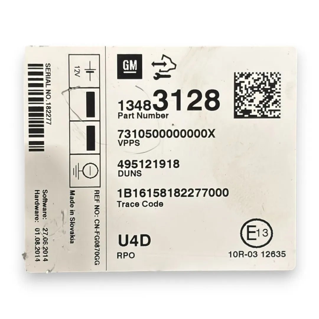 Autoradio Opel Mokka cod. 13483128 - F&P CRASH SRL - Ricambi Usati