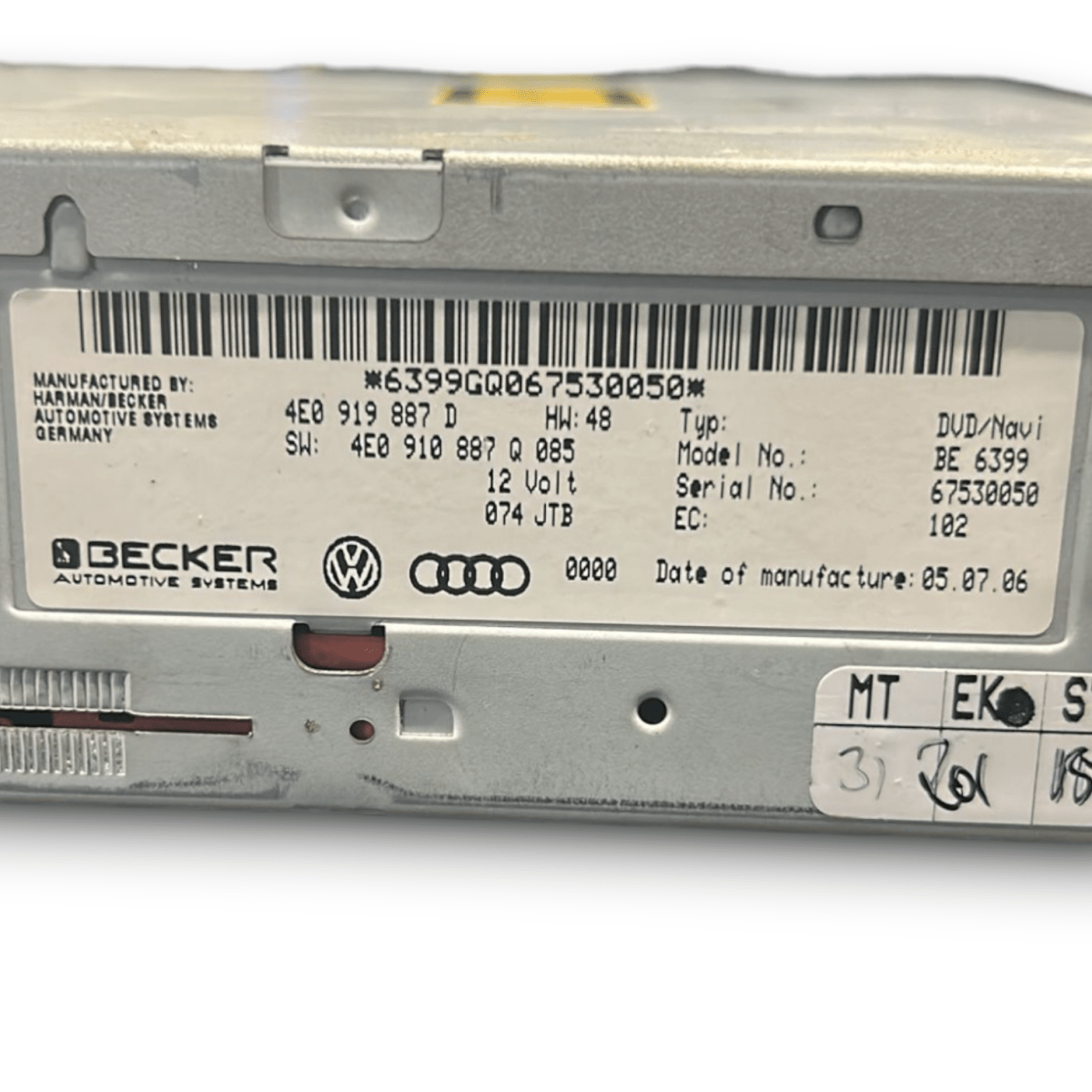 Autoradio / stereo audi a6 c6 cod:4E0919887D (2004 > 2011) - F&P CRASH SRLS - Ricambi Usati