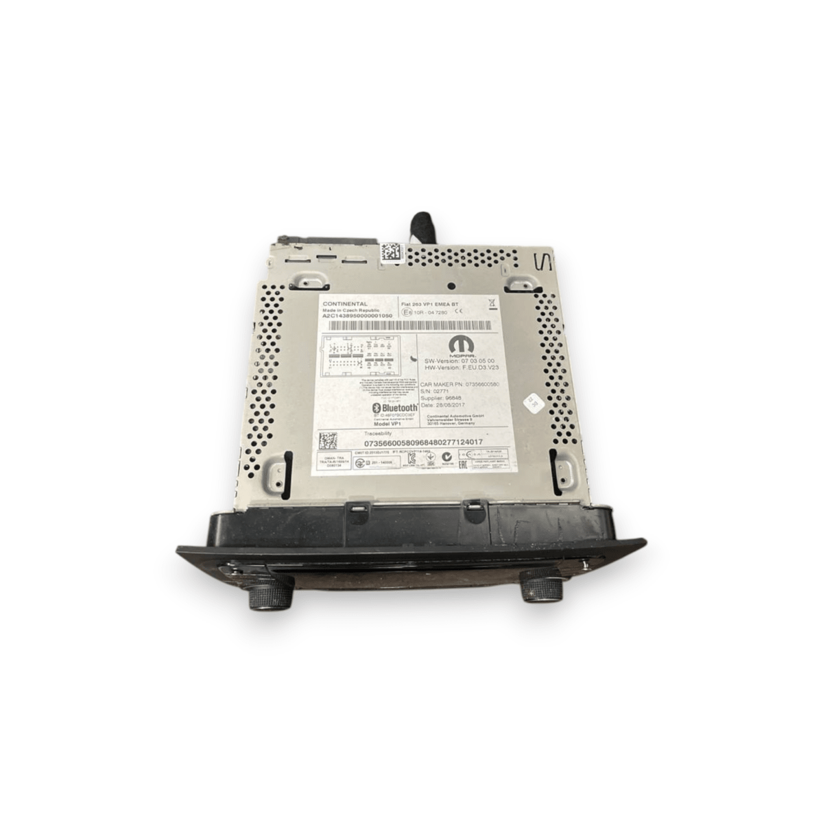 Autoradio / Stereo Fiat Doblò II (2009 al 2022) cod: 07356600580 - F&P CRASH SRL - Ricambi Usati