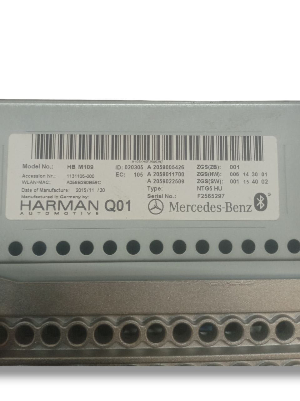 Autoradio / Stereo Lettore CD / Navigatore / Bluetooth Mercedes Classe C W205 (2017) cod: A2059005426 - F&P CRASH SRLS - Ricambi Usati