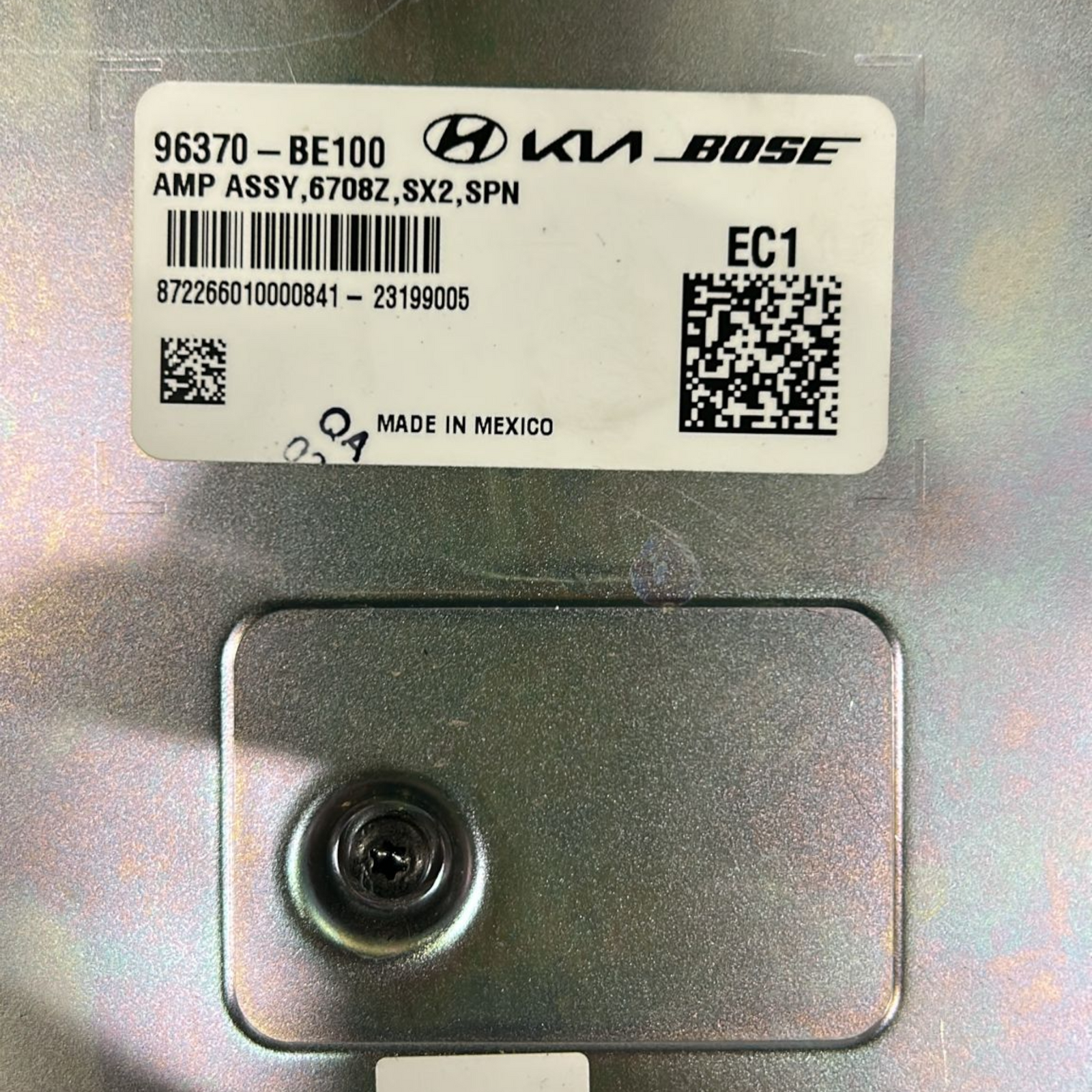 Amplificatore audio hyundai kona cod:96370-BE100 (2017 >)