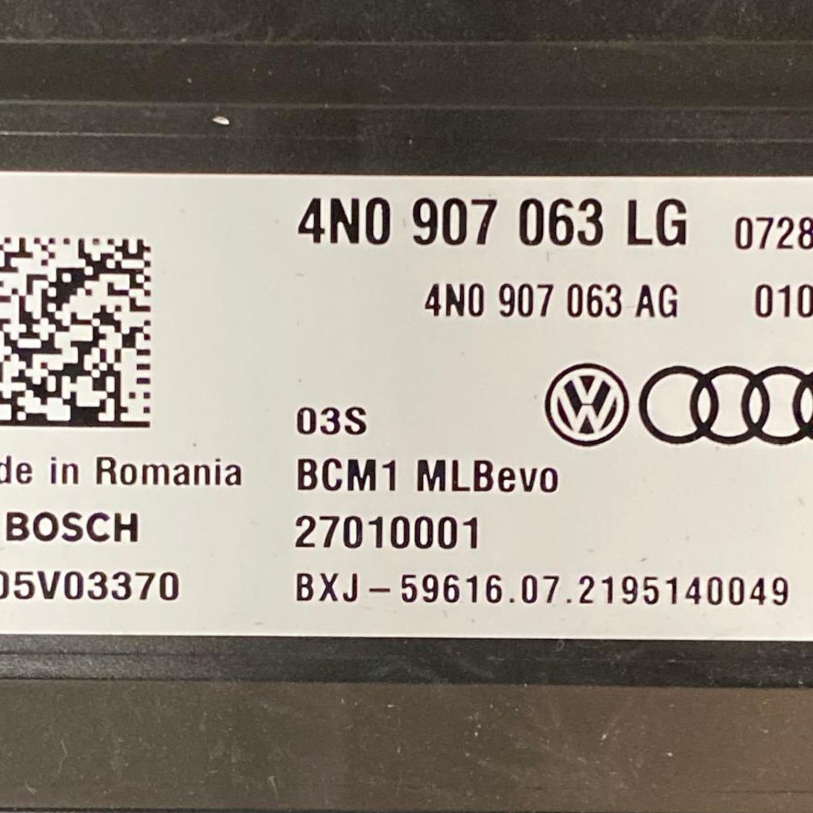 Comfortmodule Audi Q8 (2018-2023) Cod: 4N0907063