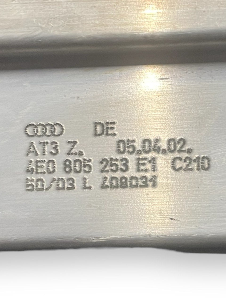 Barra Supporto Ruota Di Scorta Audi A8 4E cod:4e0805253 (2002 - 2010) - F&P CRASH SRLS - Ricambi Usati