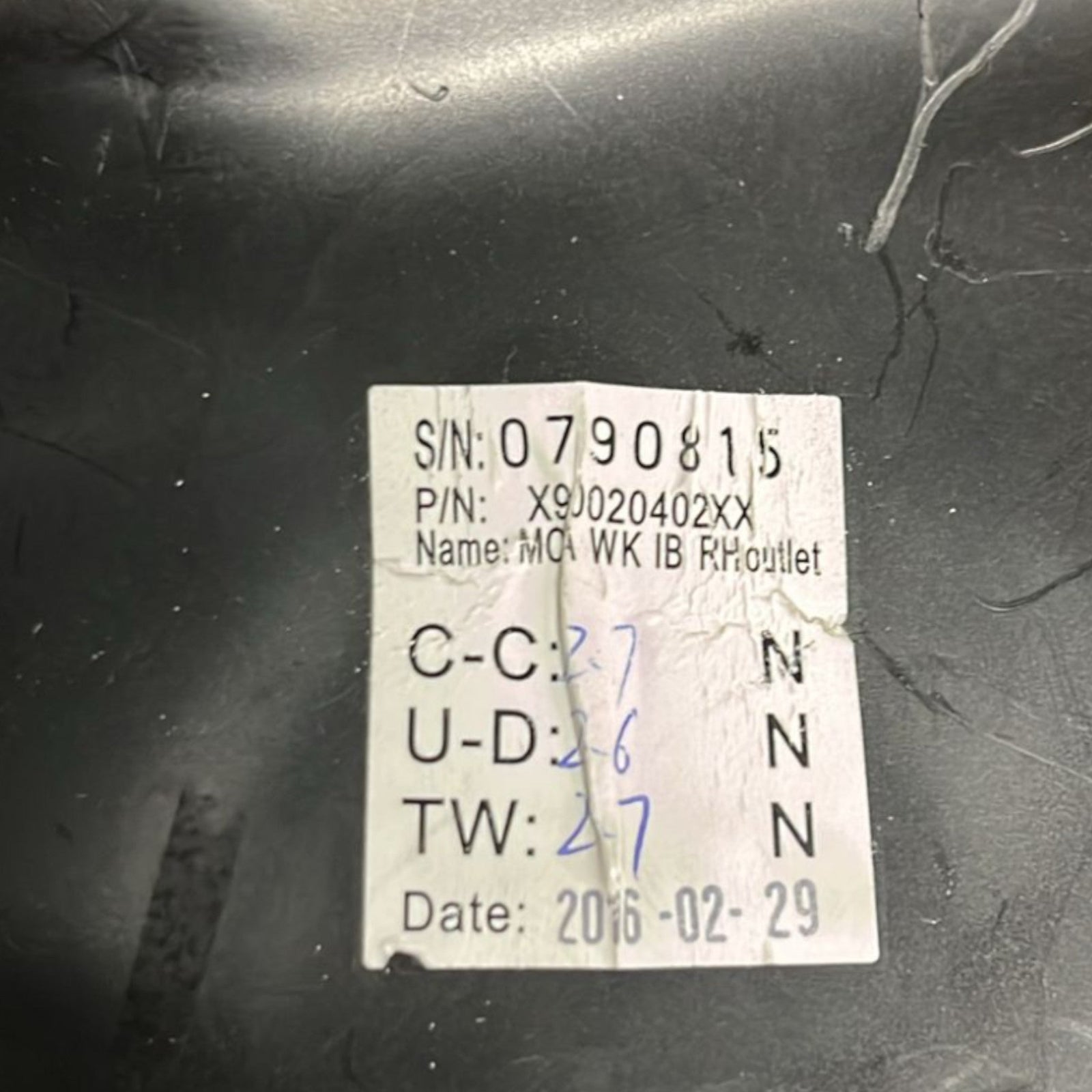 Bocchetta Aria Destra Jeep Cherokee KL cod:X90020402XX (2013 >2023) - F&P CRASH SRLS - Ricambi Usati