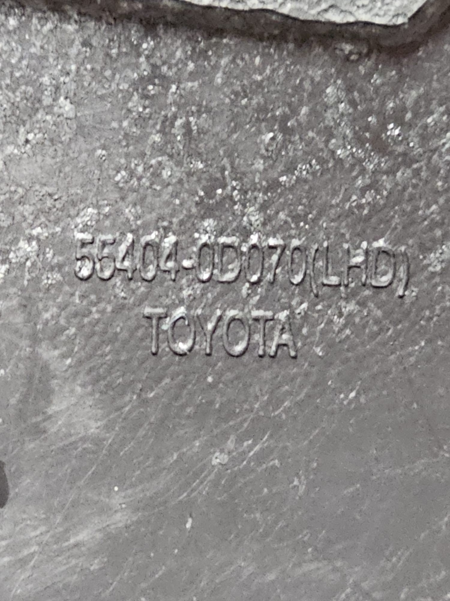 Bocchetta Aria Lato Guida Toyota Yaris XP130 Cod:554040D070 (2011 - 2019) - F&P CRASH SRLS - Ricambi Usati