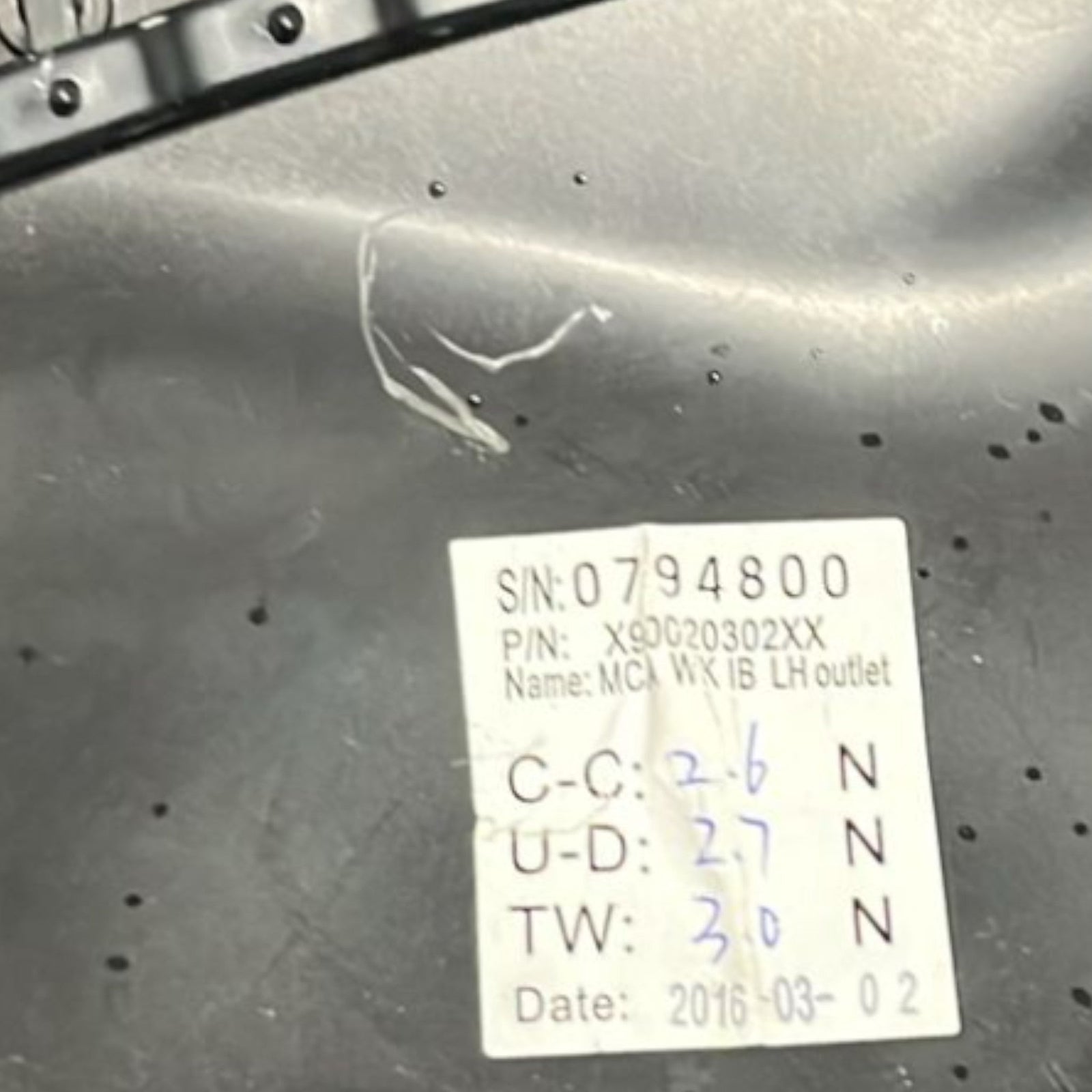 Bocchetta Aria Sinistra Jeep Cherokee KL cod:X90020302XX (2013 >2023) - F&P CRASH SRLS - Ricambi Usati