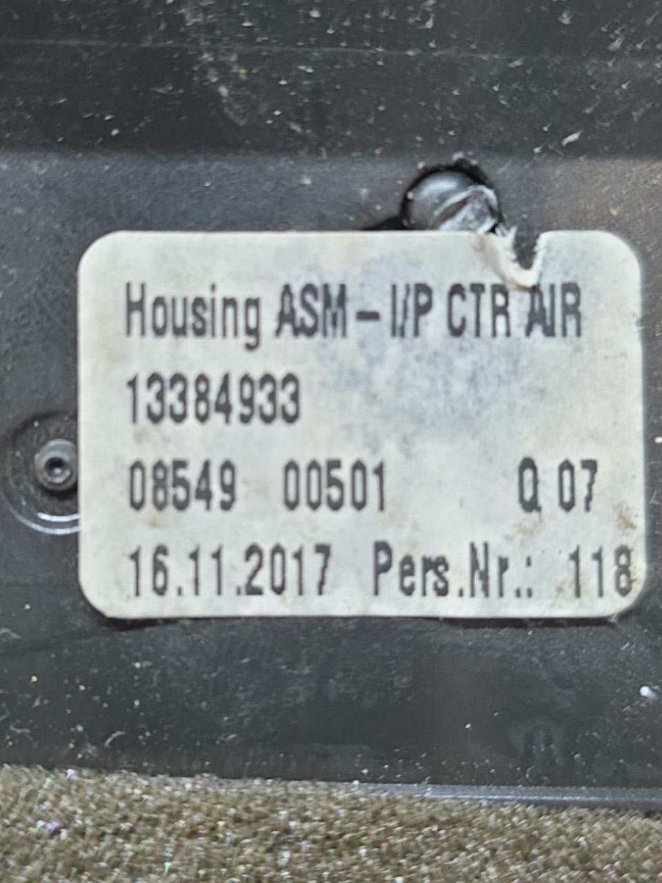 Bocchette Aria Condizionata + Pulsante Di Emergenza / 4 Frecce Opel Corsa E ( 2014 - 2019 ) Cod : 13384933 - F&P CRASH SRLS - Ricambi Usati