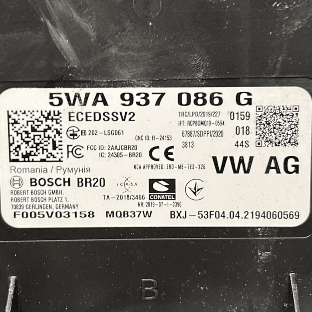 Body computer audi a3 8y 1.5 petrol / hybrid code:5wa937086g (2020 >) - F&P CRASH SRL - Used Parts