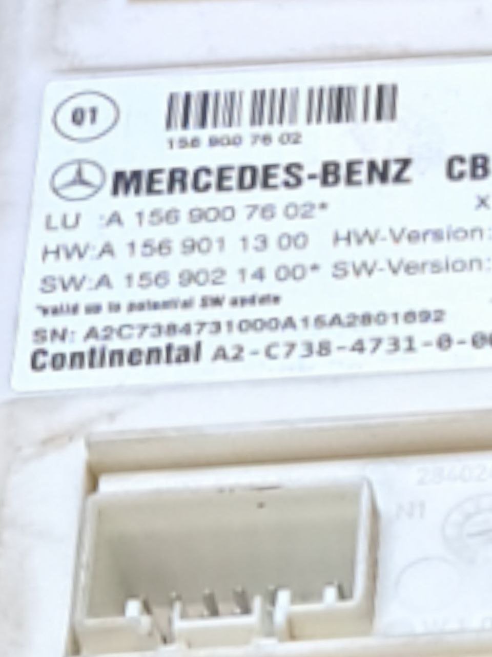 Body computer Mercedes - Benz Classe A W176 1.5 Diesel (2012 - 2018) COD:A1569007602 - F&P CRASH SRLS - Ricambi Usati