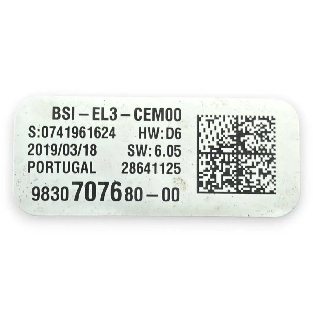 Dettaglio Body Computer Opel Combo dal 2018 cod. 9830707680 - foto 3