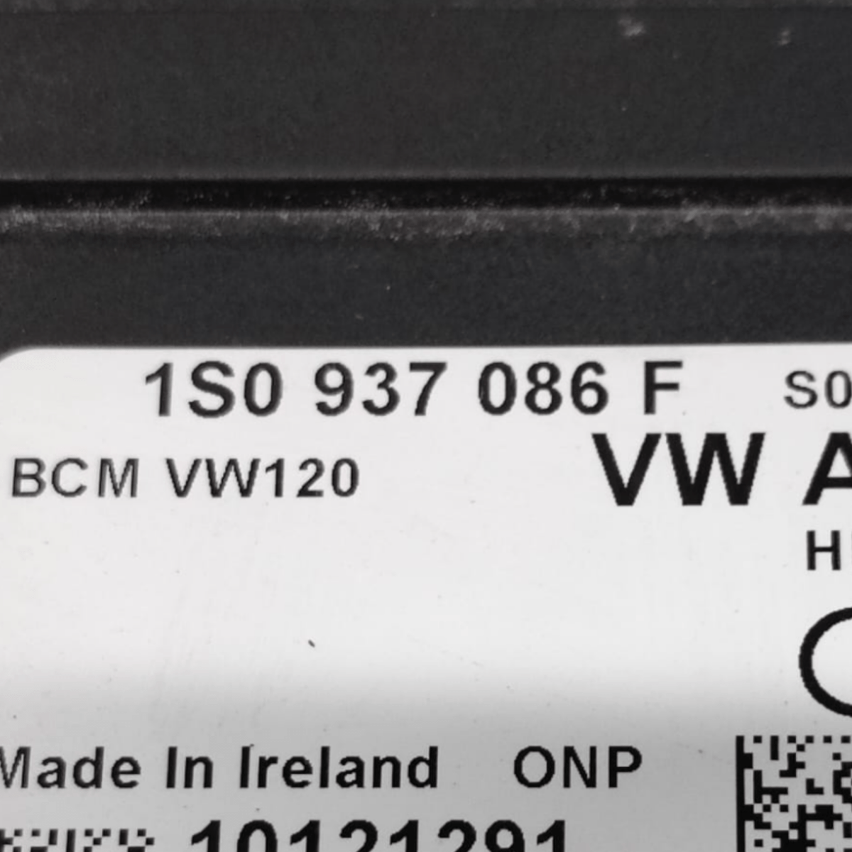 Body computer volkswagen up 1.0 benzina cod: 1s0937086f (2011 - 2024) - F&P CRASH SRLS - Ricambi Usati
