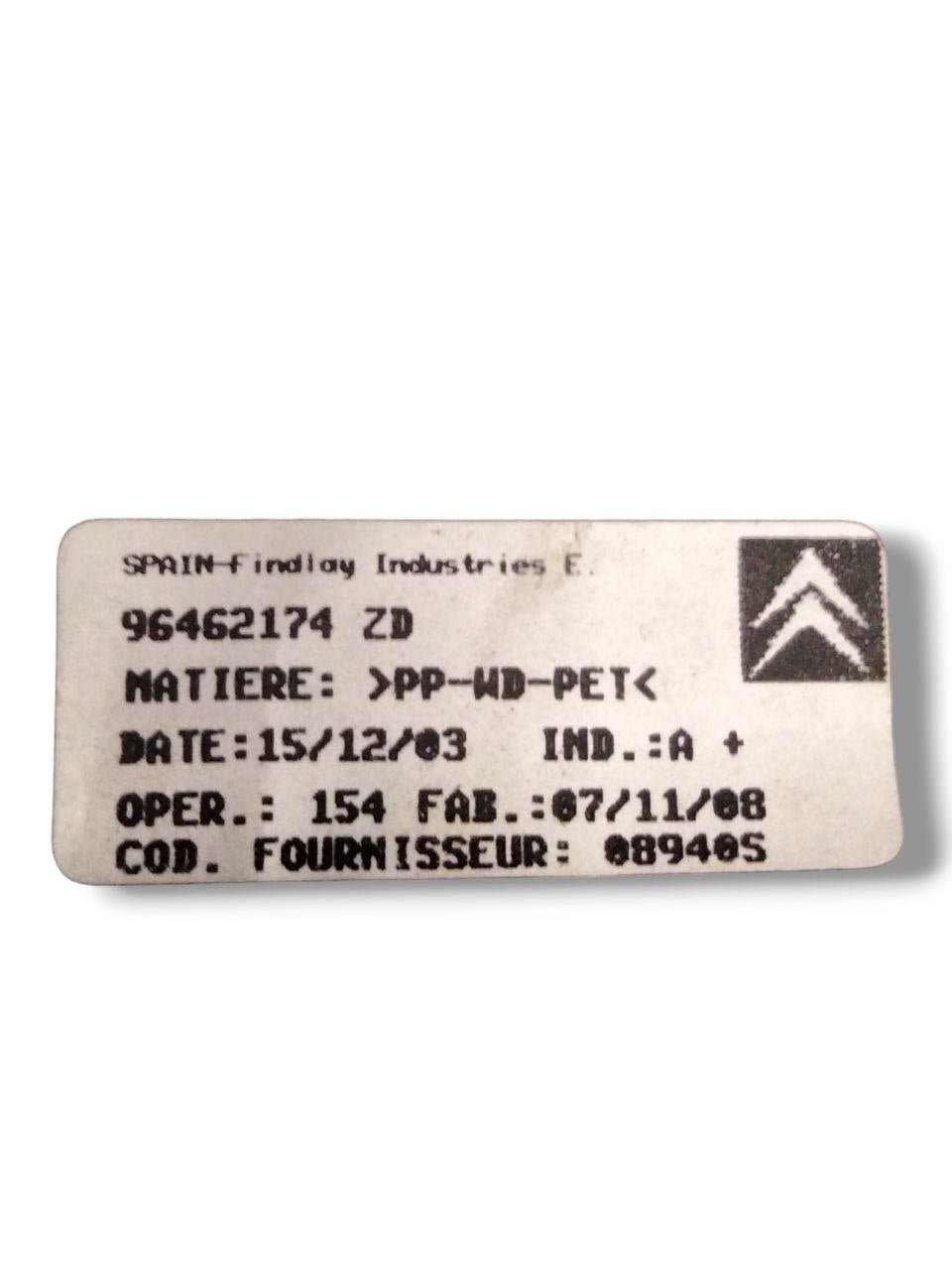Cappelliera / Ripiano bagaglio Citroen C4 (2004 - 2010)cod.96462174 - F&P CRASH SRLS - Ricambi Usati