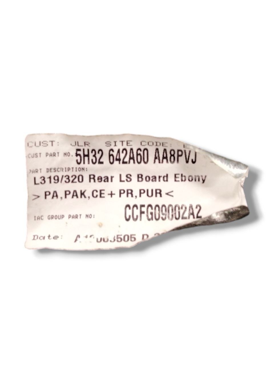 Cappelliera / Ripiano copribagagli Land/Range Rover L320 (2005 - 2012) cod.5H32642A60 - F&P CRASH SRLS - Ricambi Usati