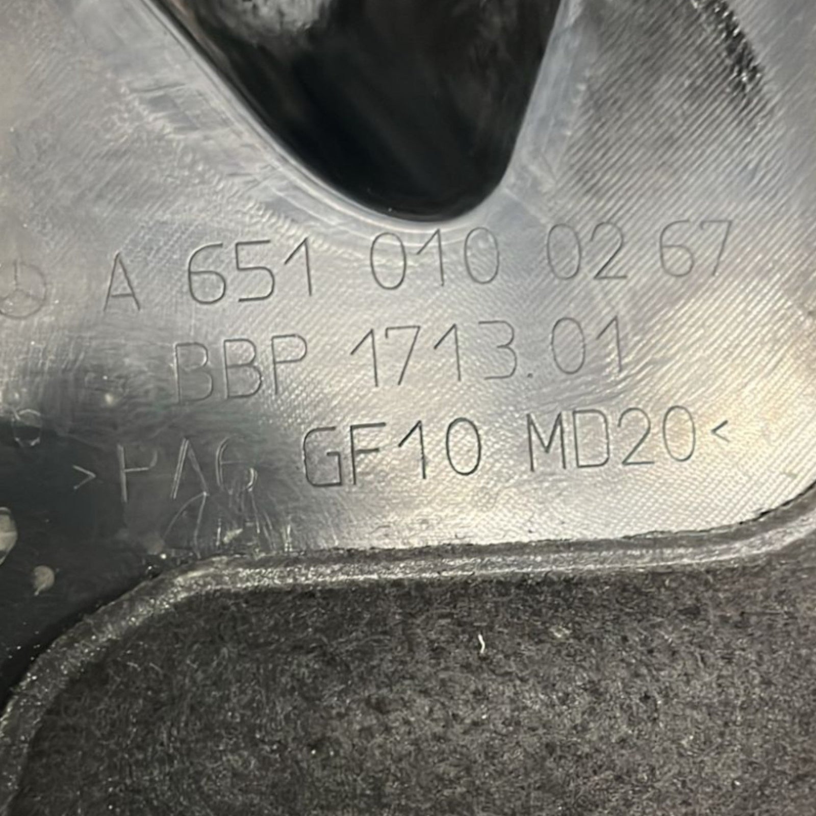 Carter Copri Motore Mercedes Benz Viano (W639) cod:A6510100267 (2003 >2013) - F&P CRASH SRLS - Ricambi Usati