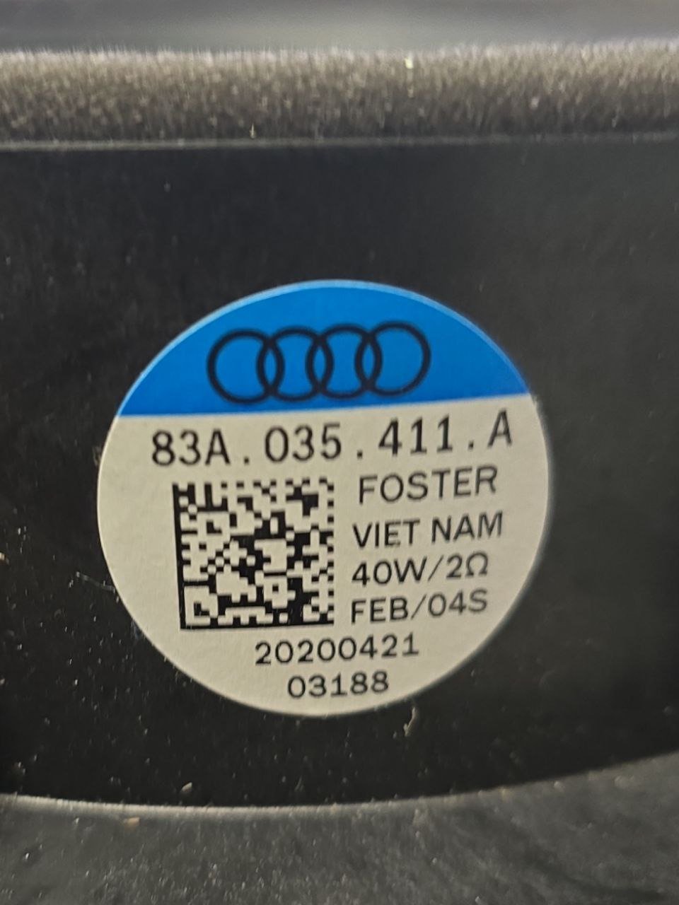 CASSA AUDIO AUDI Q3 F3 (2018>) Cod : 83A035411A - F&P CRASH SRLS - Ricambi Usati