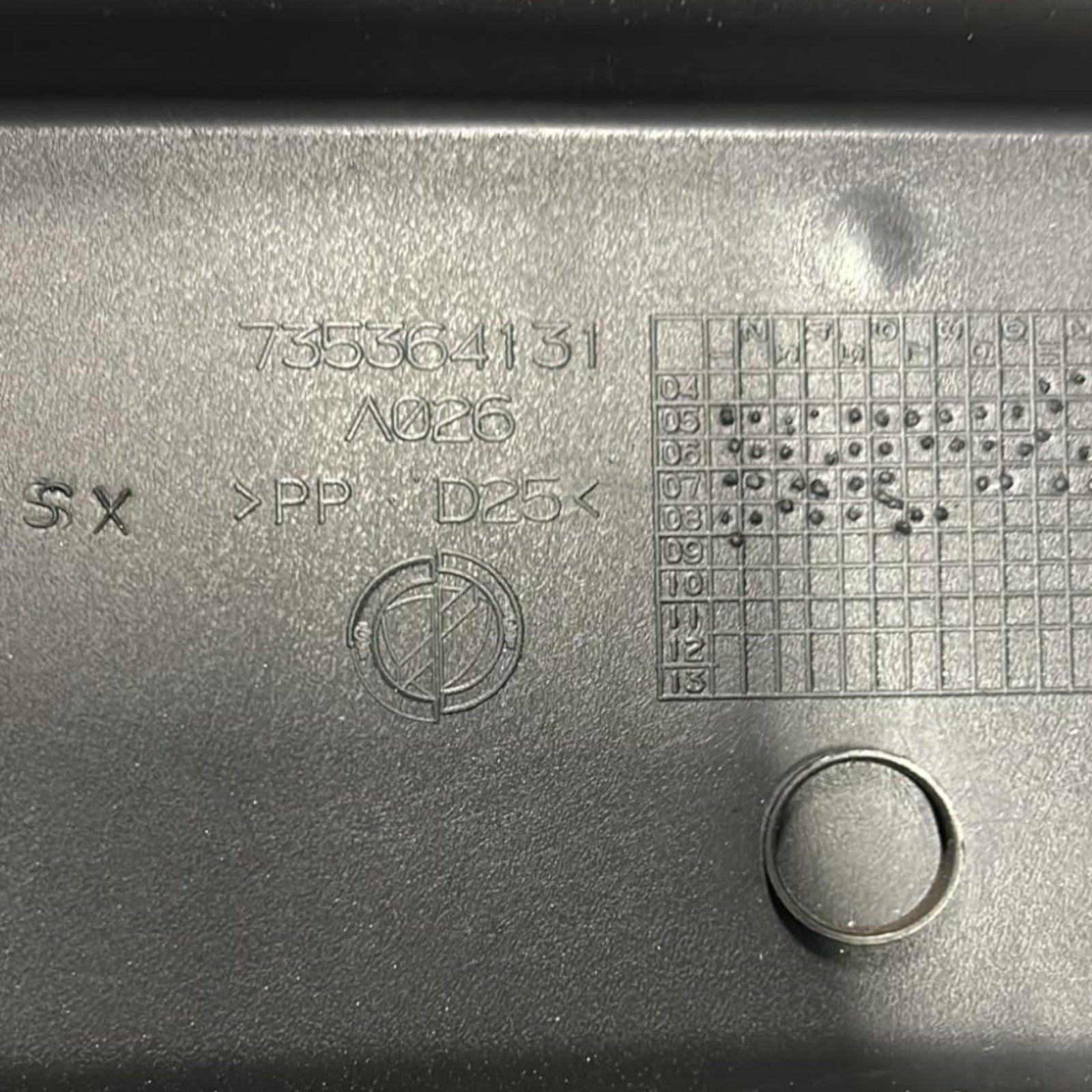 Cassetto / Vano Portaoggetti Fiat Croma cod:735364131 (2005 > 2010) - F&P CRASH SRLS - Ricambi Usati