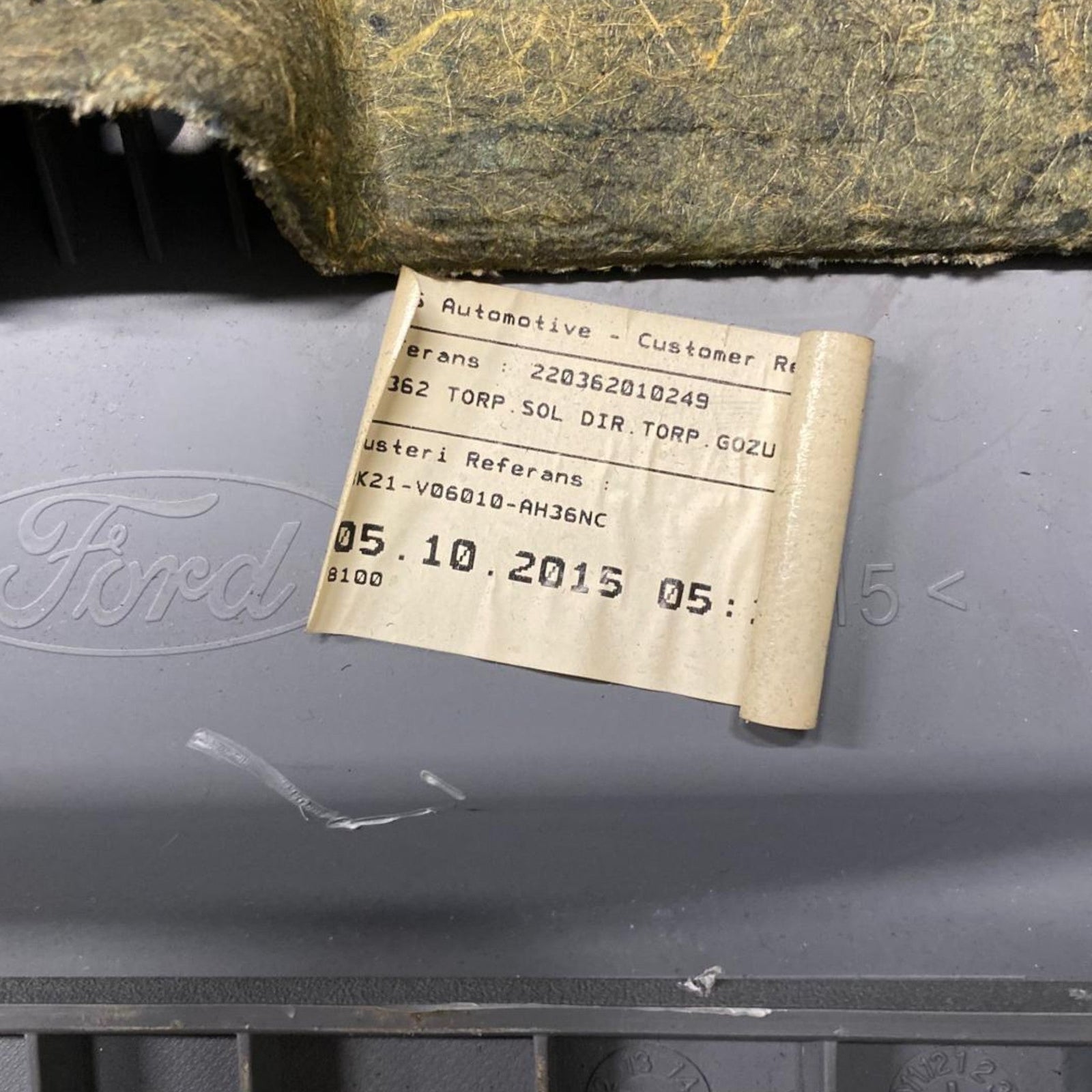 Cassetto / vano portaoggetti Ford Transit Customs (2012 - ) Cod: 220362010249 - F&P CRASH SRLS - Ricambi Usati