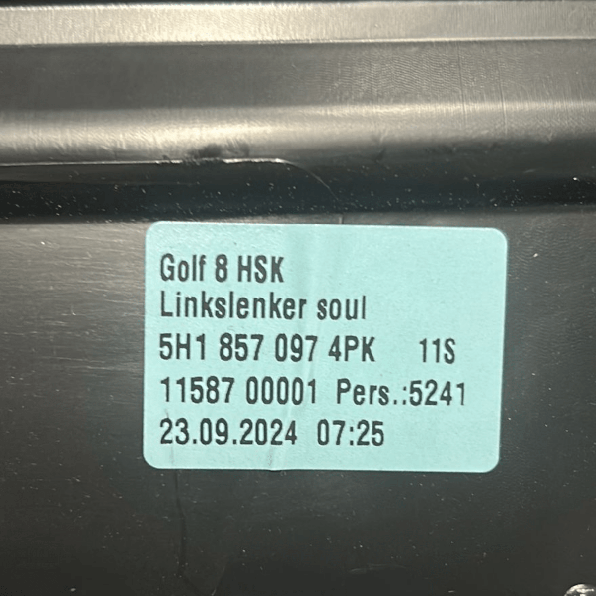 Cassetto / vano portaoggetti volkswagen golf viii cod:5h18570974pk (2019 >) - F&P CRASH SRL - Ricambi Usati