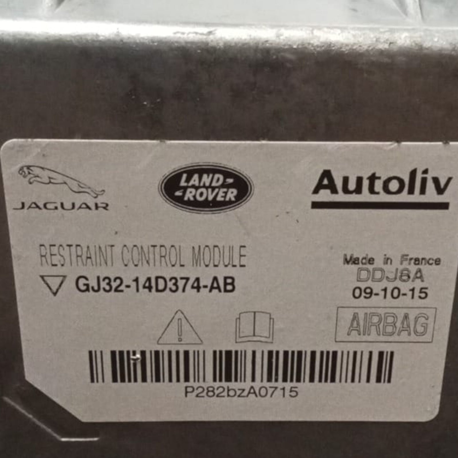 central de coussin d'air land rover evoque l538 cod . gj32-14d374-ab (2011 >2018)