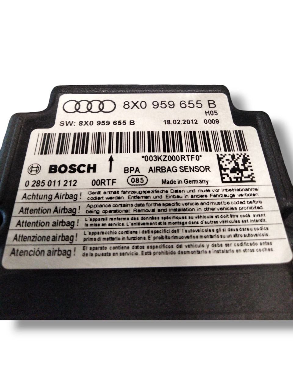 Centralina Airbag Audi A1 8X (2010 - 2018) cod.8X0959655B - F&P CRASH SRLS - Ricambi Usati