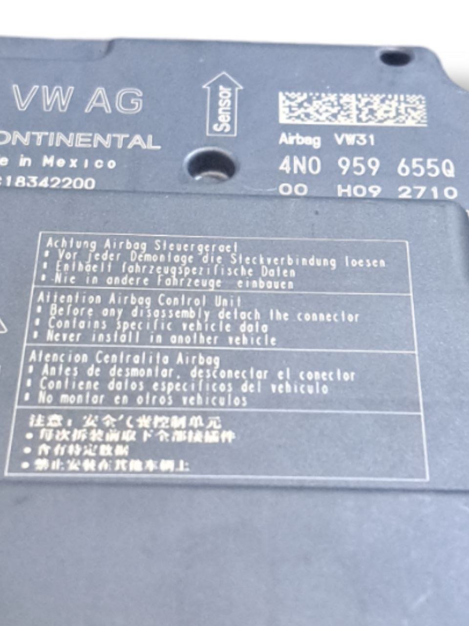 Centralina Airbag Audi A7 C8 (2019>) COD:4N0959655Q - F&P CRASH SRLS - Ricambi Usati
