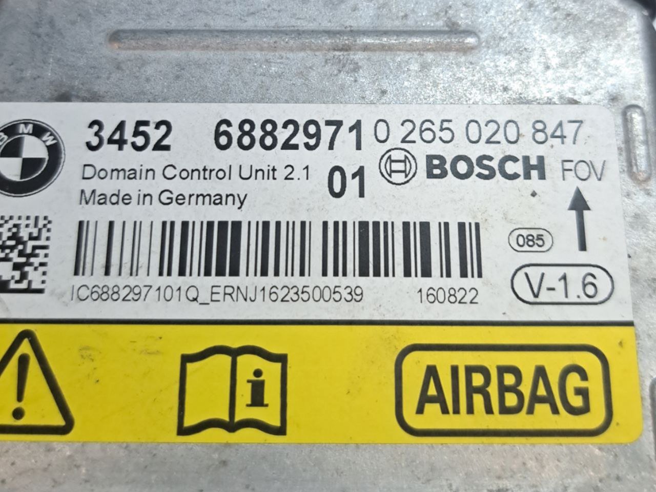 Centralina Airbag Bmw Serie 1 F21 (2012 - 2018) COD:0265020847 - F&P CRASH SRLS - Ricambi Usati