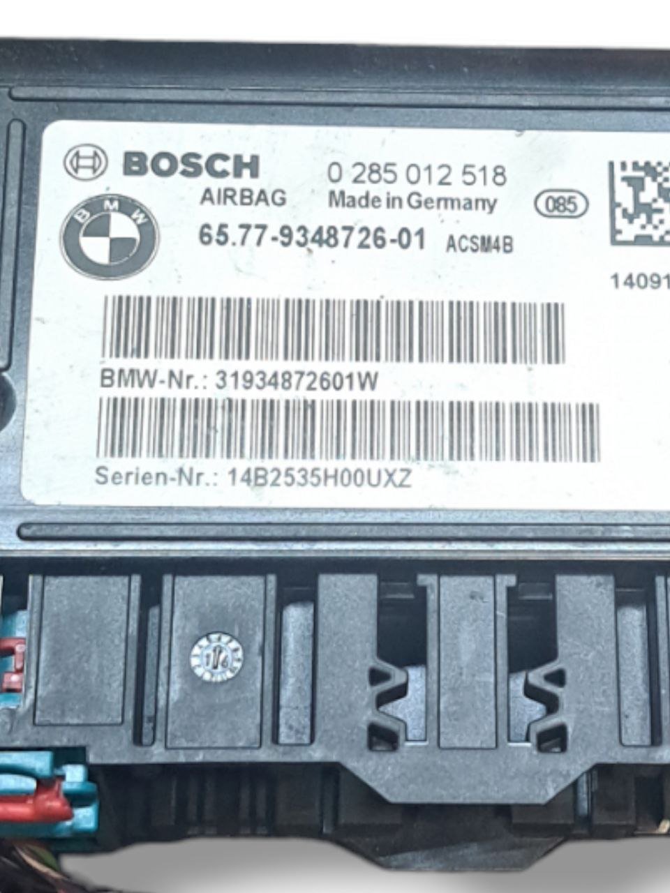 Centralina Airbag Bmw Serie 3 F30 (2011 - 2019) COD:9348726 - F&P CRASH SRLS - Ricambi Usati