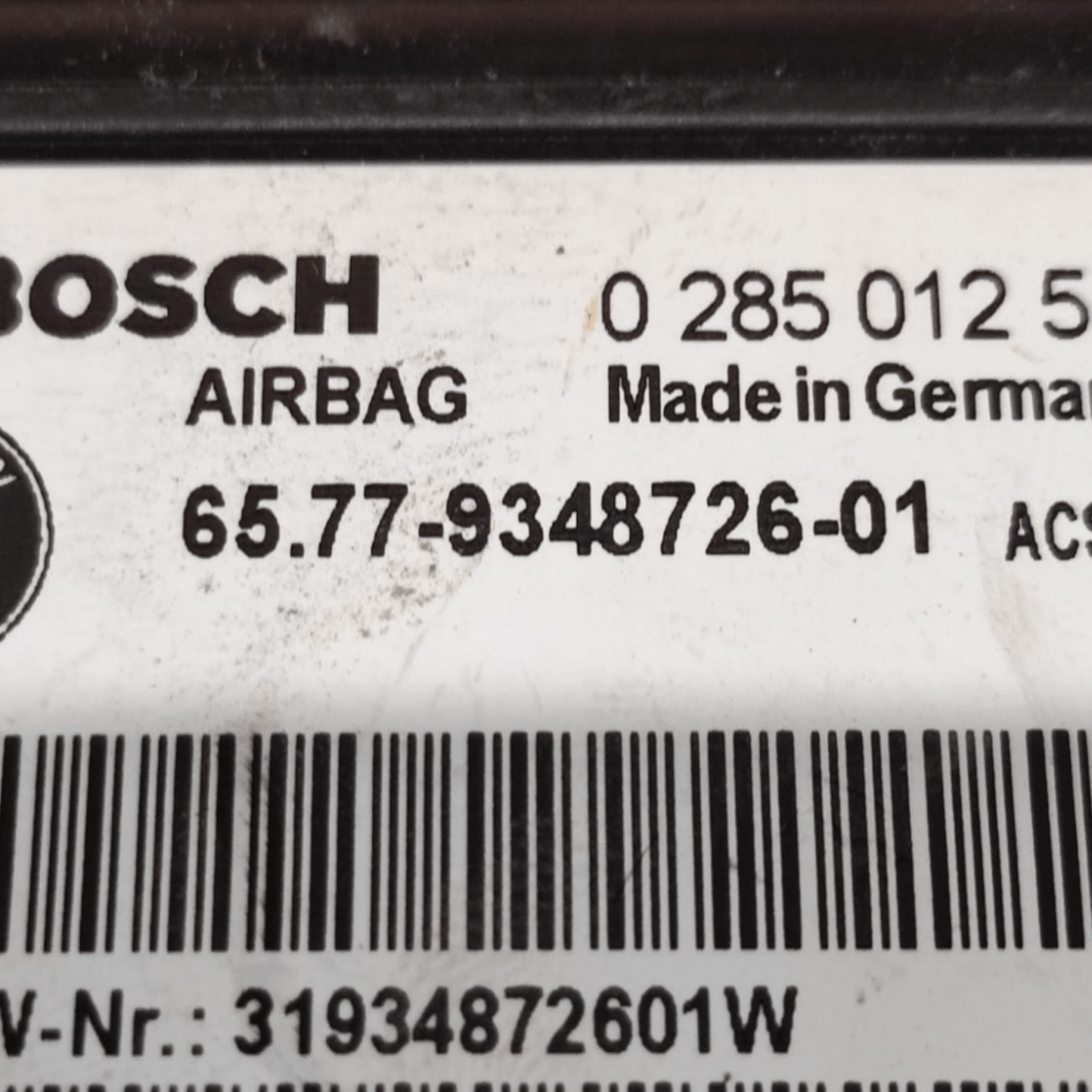 Centralina airbag bmw serie 4 f32 cod: 6577934872601 (2013 - 2020) - F&P CRASH SRLS - Ricambi Usati