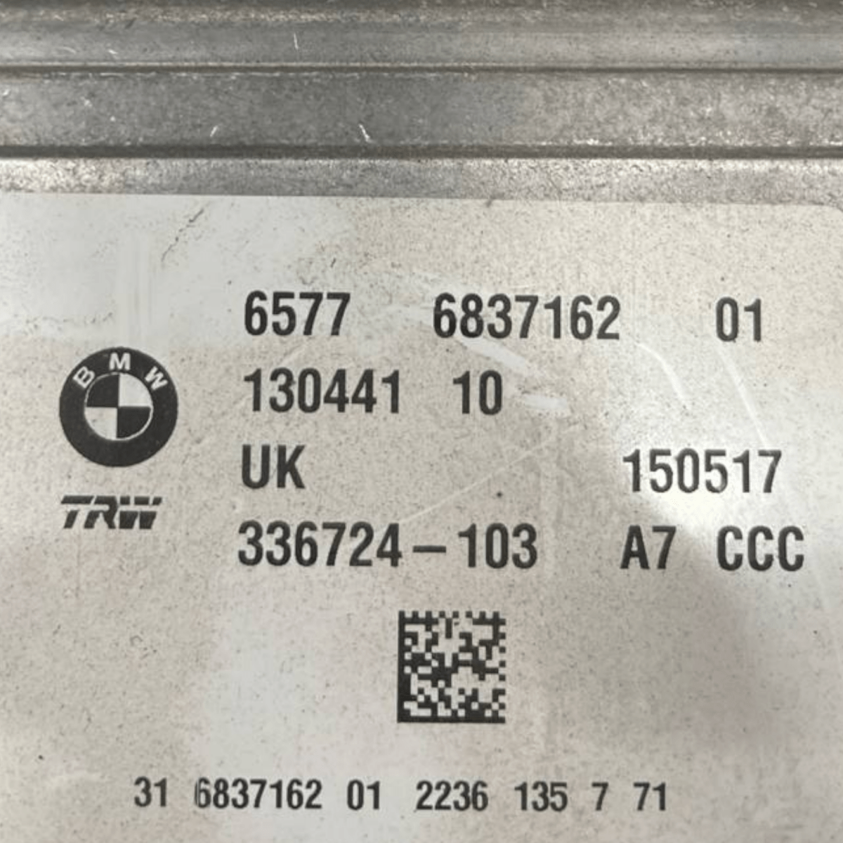 Centralina Airbag Bmw X1 F48 (2015 al 2022) cod: 6837162 - F&P CRASH SRLS - Ricambi Usati